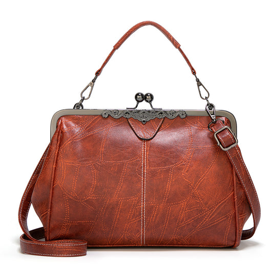 Women Oiled Leather Shoulder Bag
