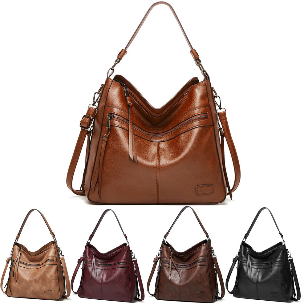 Women Hobo Bag Leather Crossbody