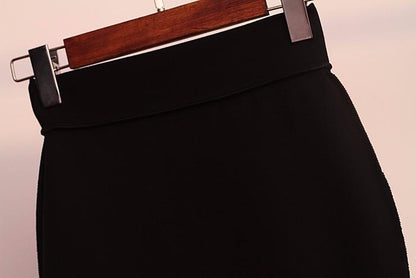 High Waist Pencil Skirts Elastic