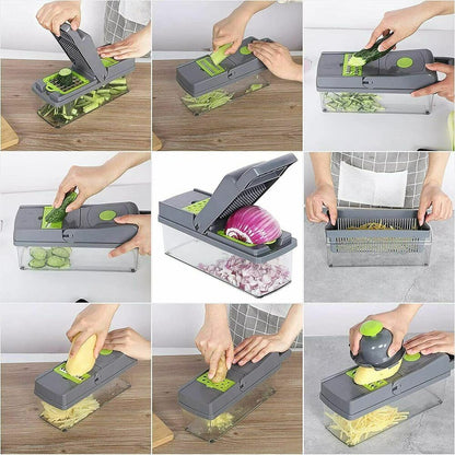 14-In-1 Vegetable Fruit Chopper Cutter