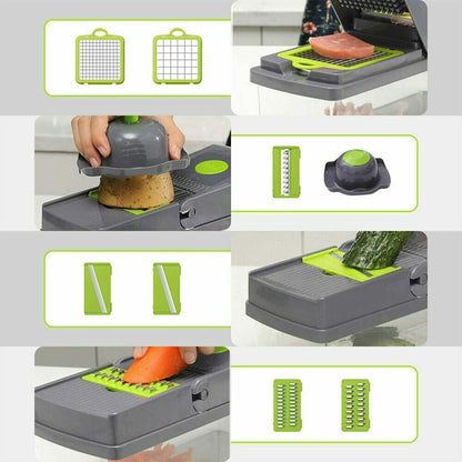 14-In-1 Vegetable Fruit Chopper Cutter