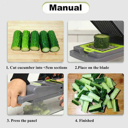 14-In-1 Vegetable Fruit Chopper Cutter