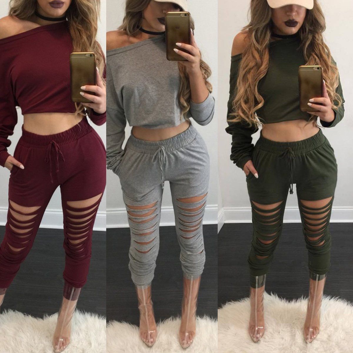 Women suit set Long Sleeve Tracksuit