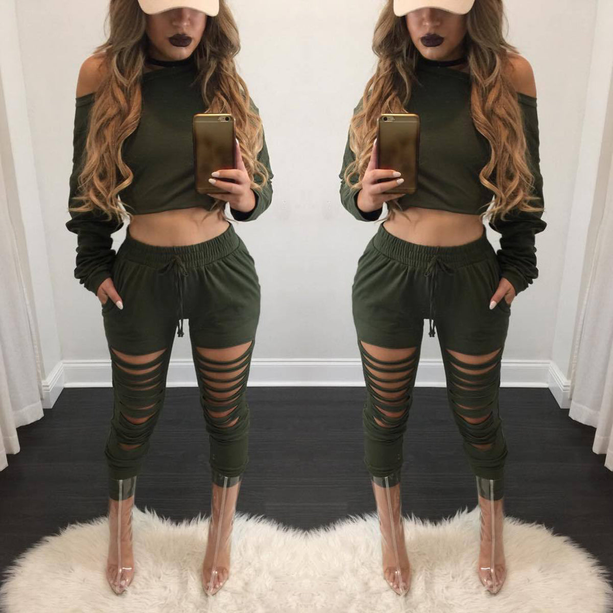 Women suit set Long Sleeve Tracksuit