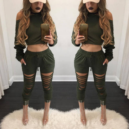 Women suit set Long Sleeve Tracksuit