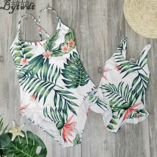 Women Leaves Swimwear