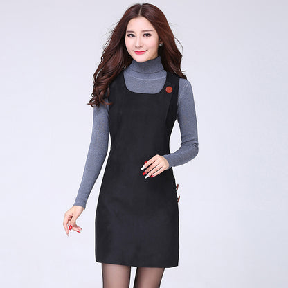 Woolen Vest Dress