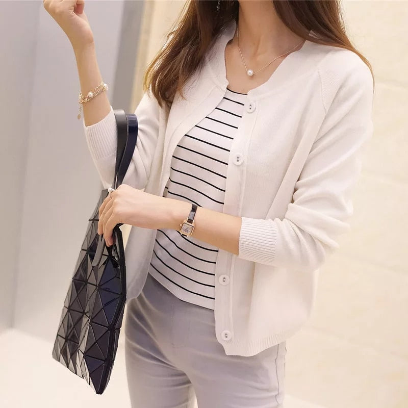 Casual long sleeve outerwear Cardigan