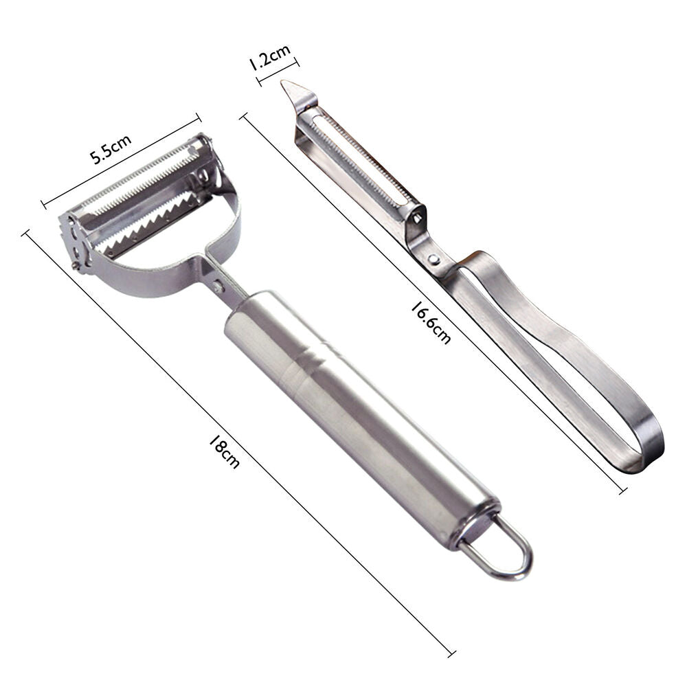 2pcs Stainless Steel Peeler