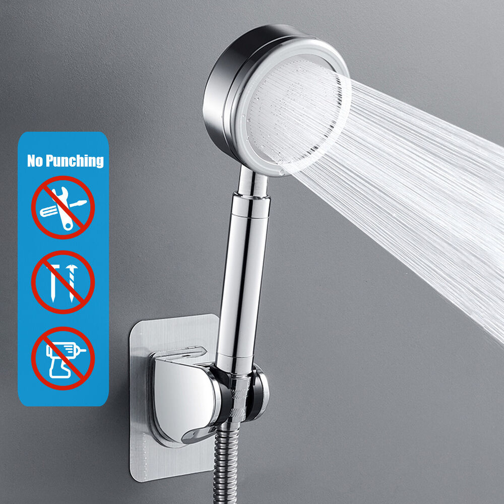 2x Adjustable Bathroom Shower Head Holder