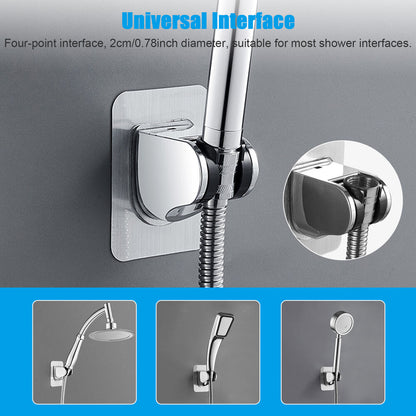 2x Adjustable Bathroom Shower Head Holder