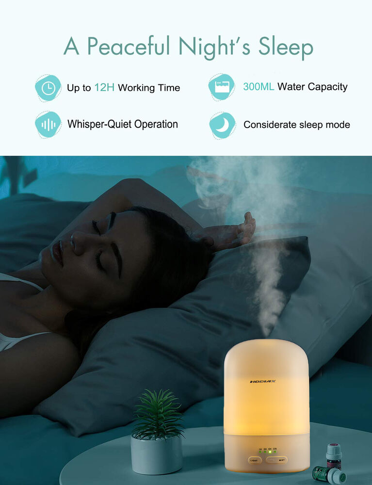 300ml Aroma Diffuser 2-in-1 Essential Oil