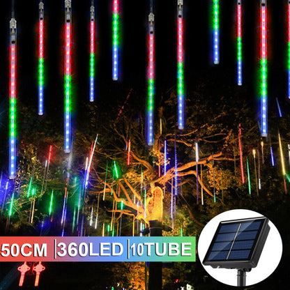 360 LED Solar Lights Meteor Shower Rain Tree