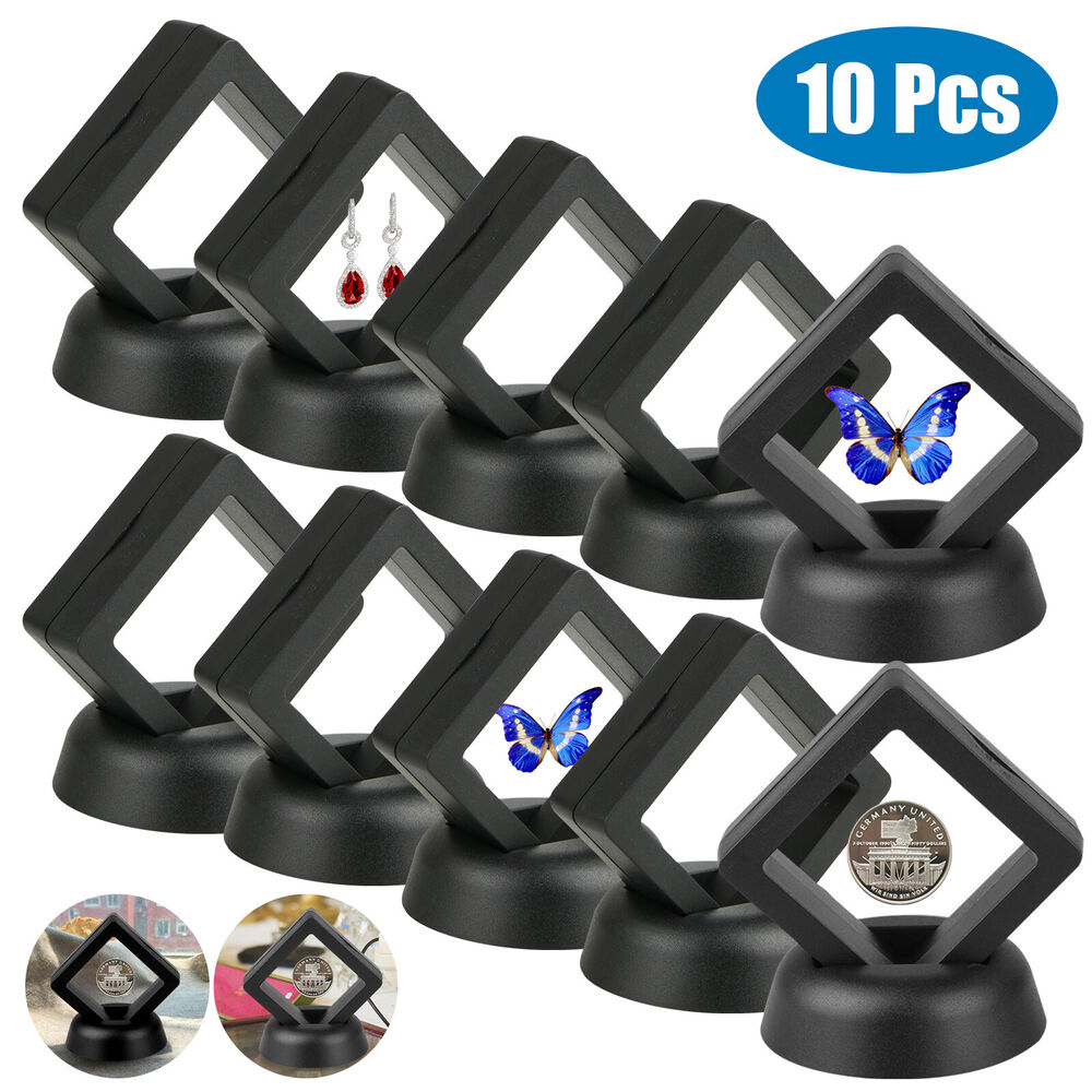 3D Floating Coin Display Frame Stand