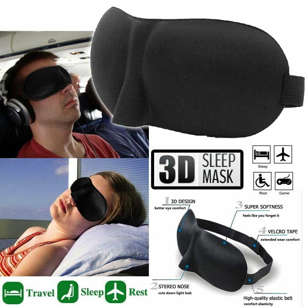 3D Sleep Mask Silk Men Women Dry Eye Mask