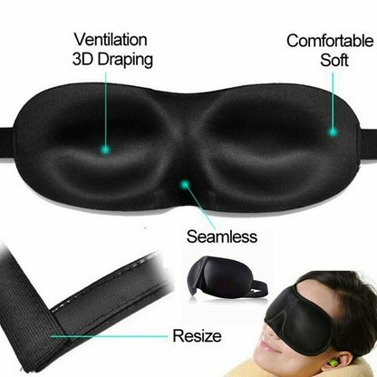 3D Sleep Mask Silk Men Women Dry Eye Mask