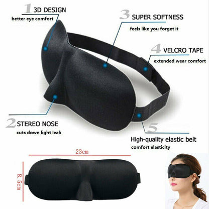 3D Sleep Mask Silk Men Women Dry Eye Mask