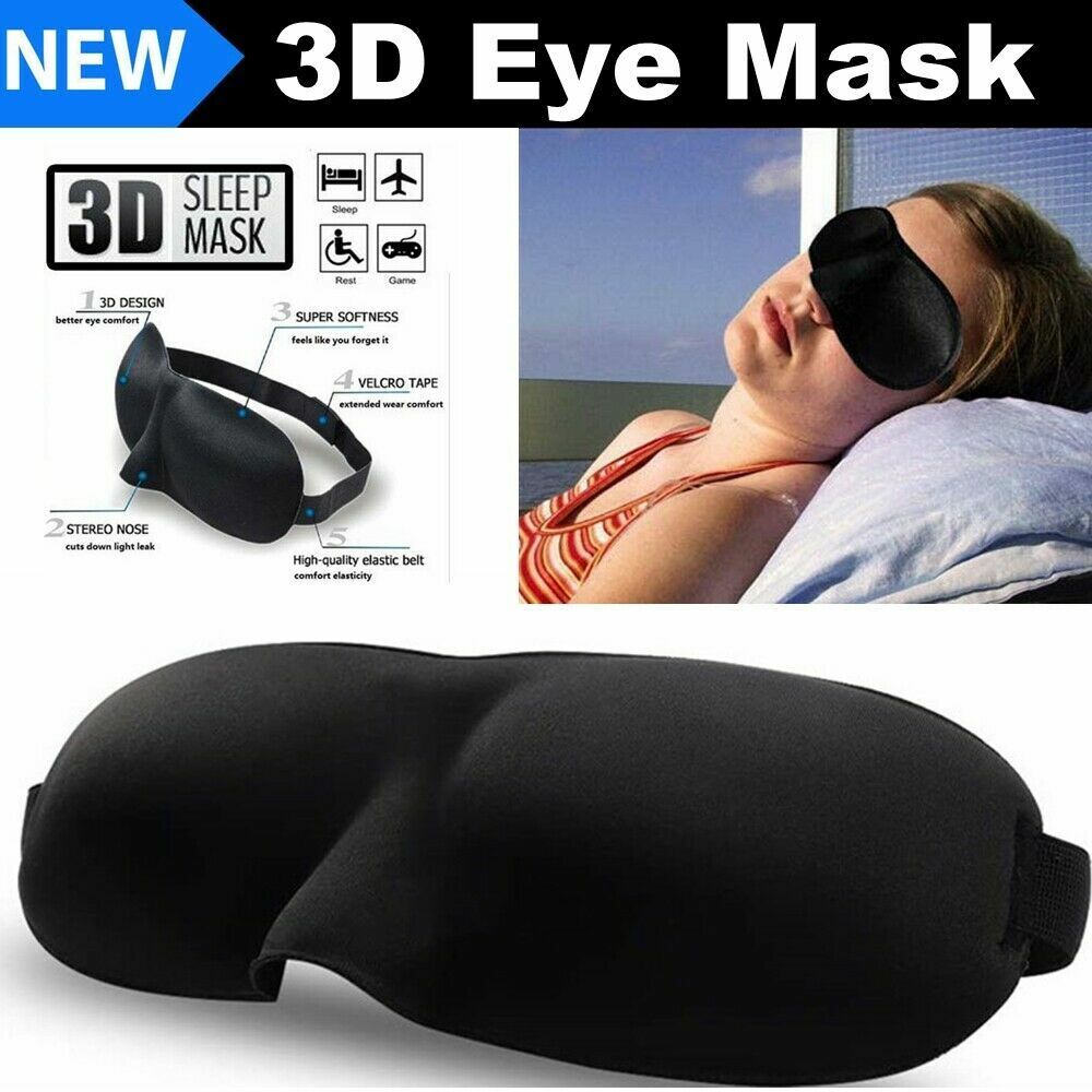 3D Sleep Mask Silk Men Women Dry Eye Mask