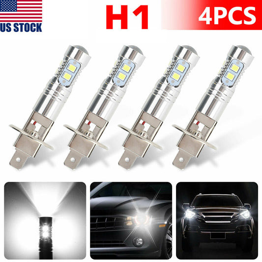 4x Super Bright H1 200W CREE LED Headlight