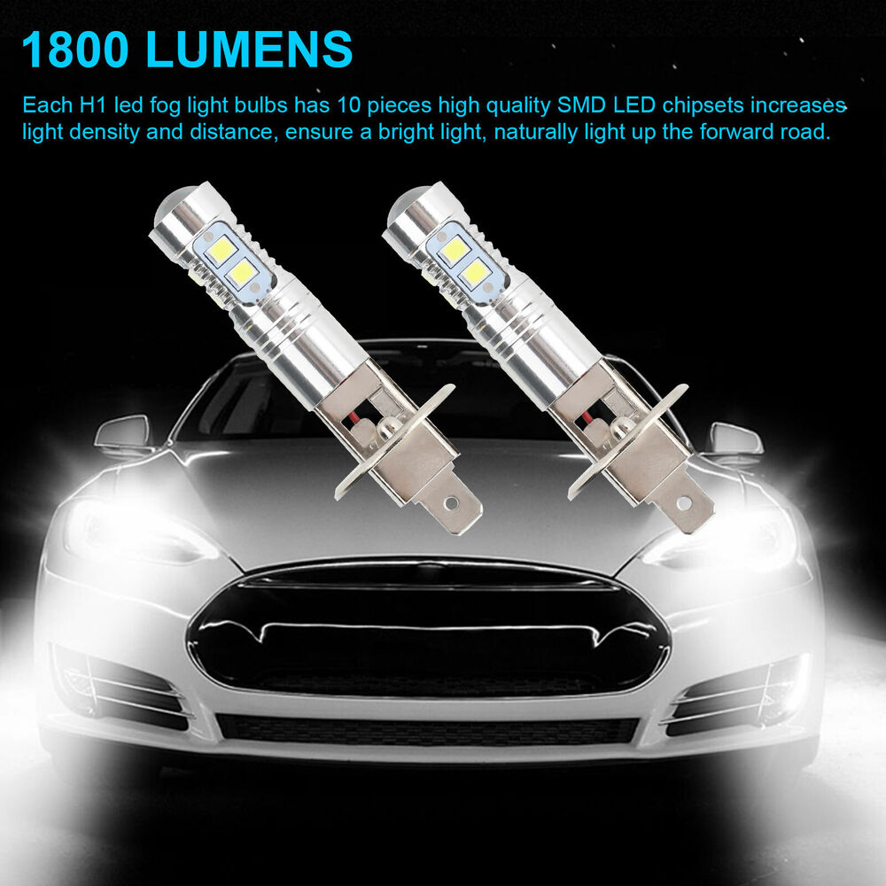 4x Super Bright H1 200W CREE LED Headlight