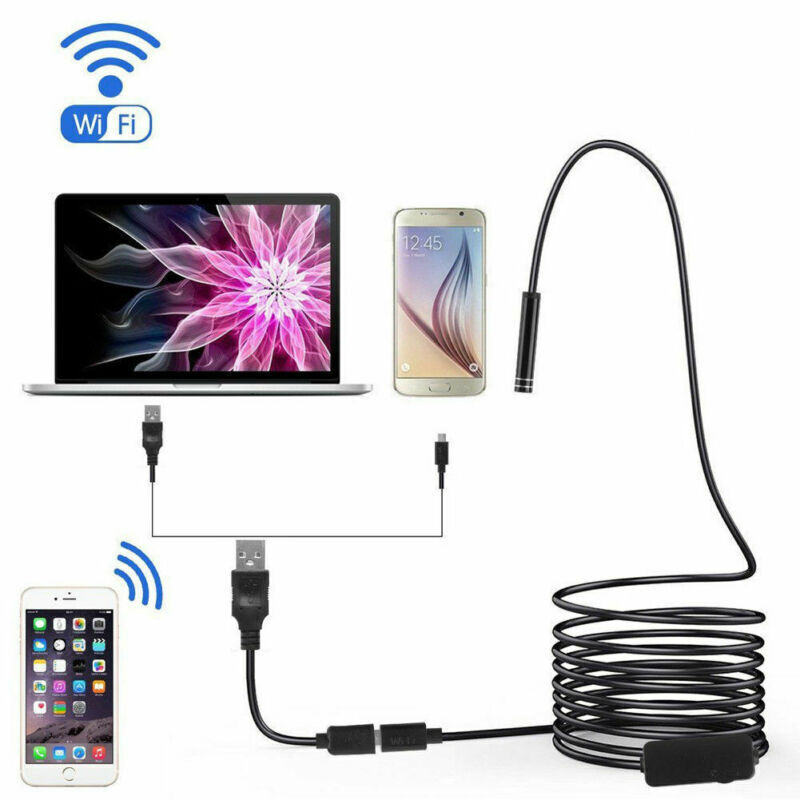 5M 8LED WiFi Borescope