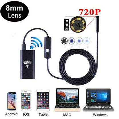 5M 8LED WiFi Borescope