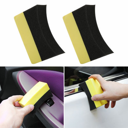 6X Tire Dressing Applicator Pads Car Contour Sponge Gloss Shine Protectant Wheel