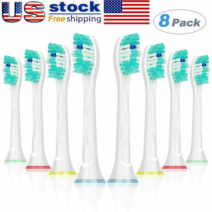 8Pcs Replacement Toothbrush