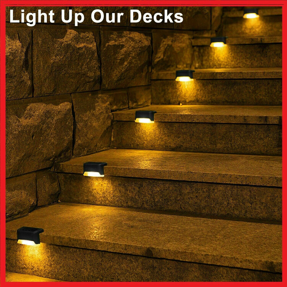 8 Solar Deck Lights