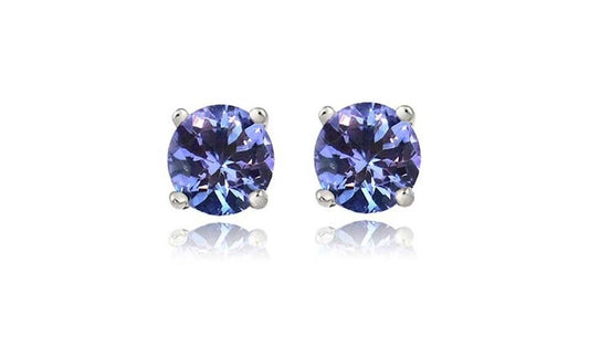 925 Sterling Silver 2.00ct Round 6mm Stud Earrings