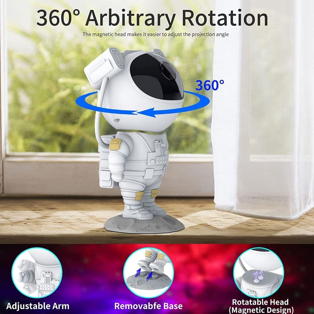 Astronaut Projector Galaxy  LED Lamp Remote