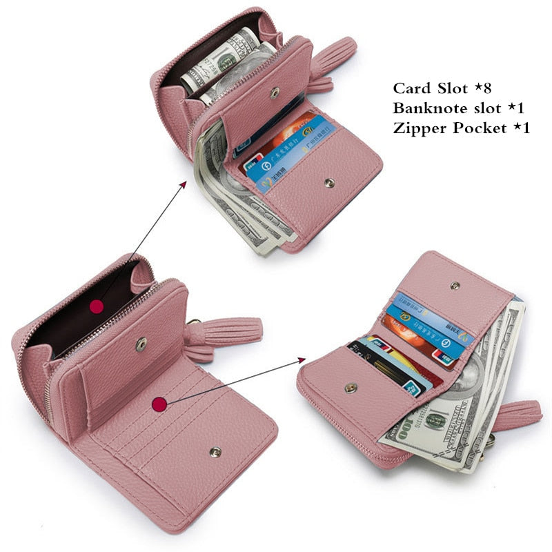 Zipper Coin Pocket Wallet