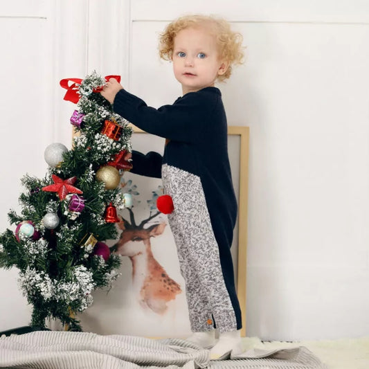 Christma Reindeer Knitted Jumpsuits