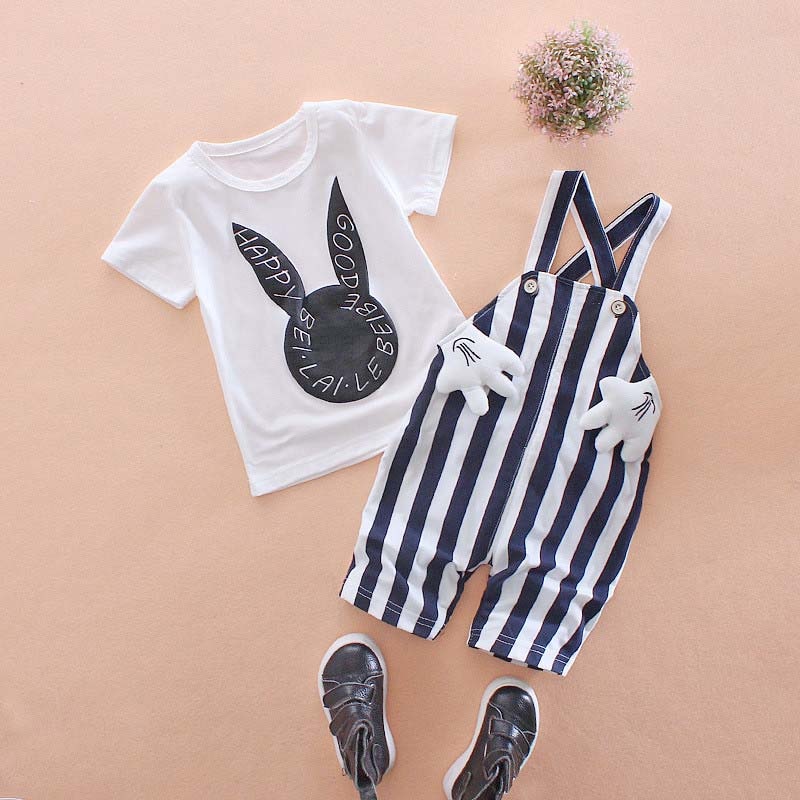 Boys T-shirt+ Overalls Pants