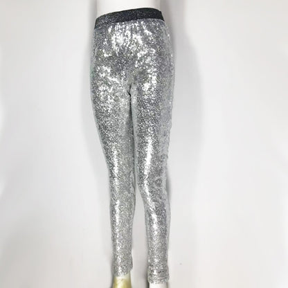 Women Sparkle Metallic Pants