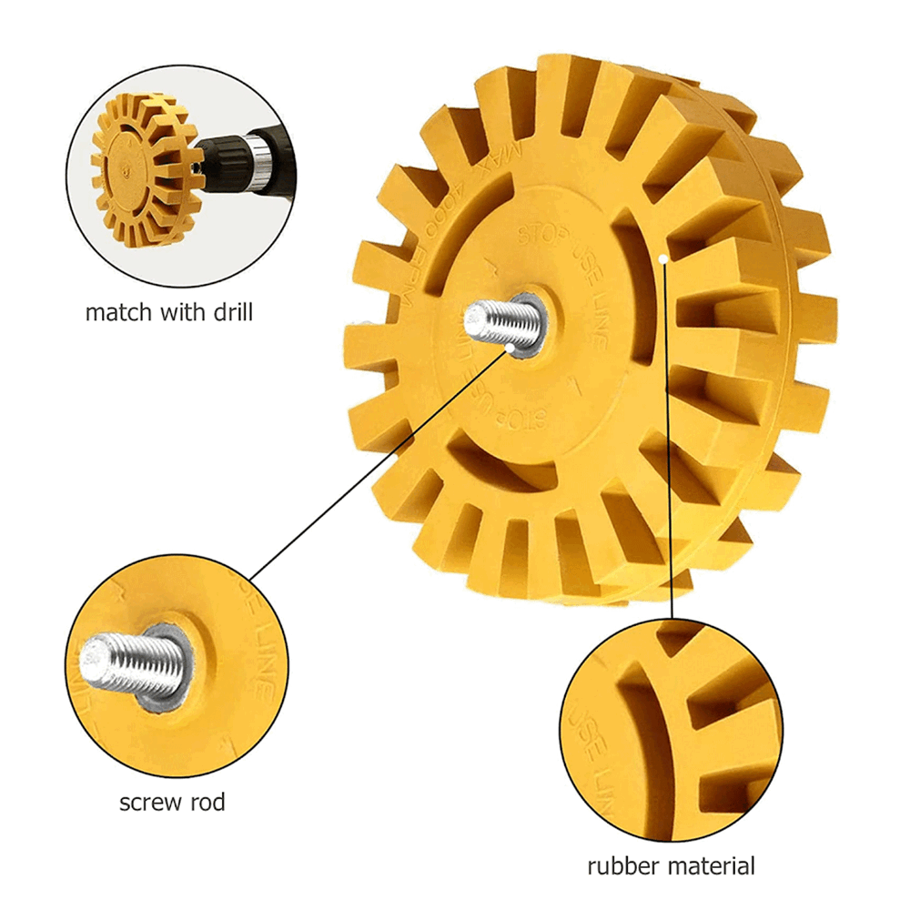 4" Wheel Power Drill Adapter