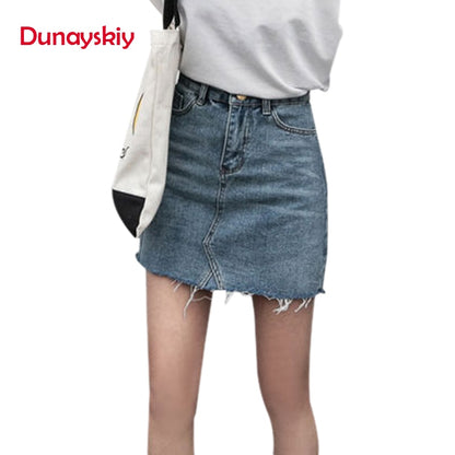 Casual High Waist Pencil Denim