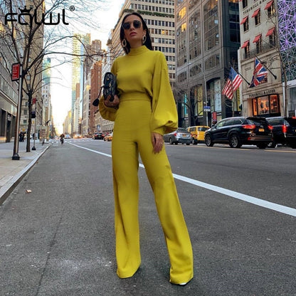 Casual Wide Leg Bodycon Jumpsuit