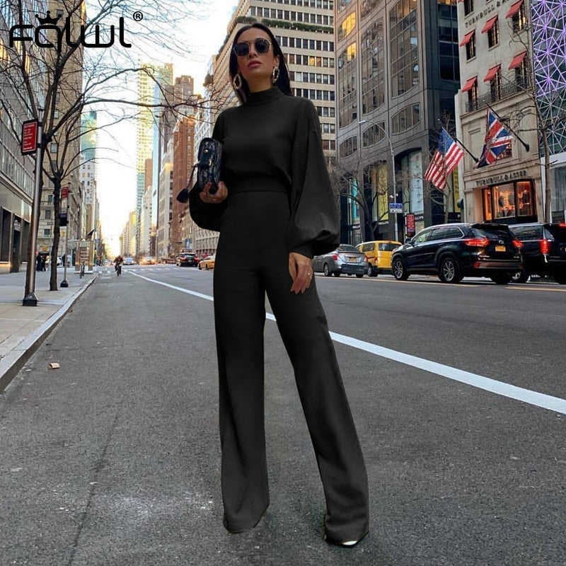 Casual Wide Leg Bodycon Jumpsuit