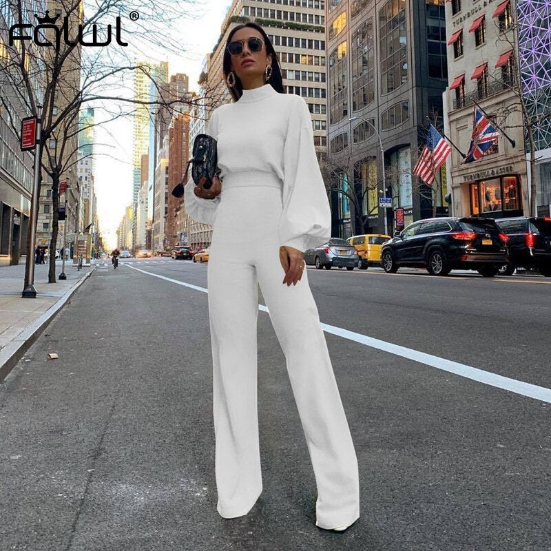 Casual Wide Leg Bodycon Jumpsuit