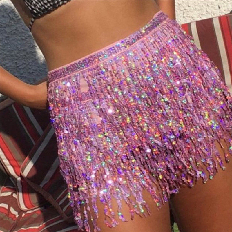 Women Skirt Bling Wrap