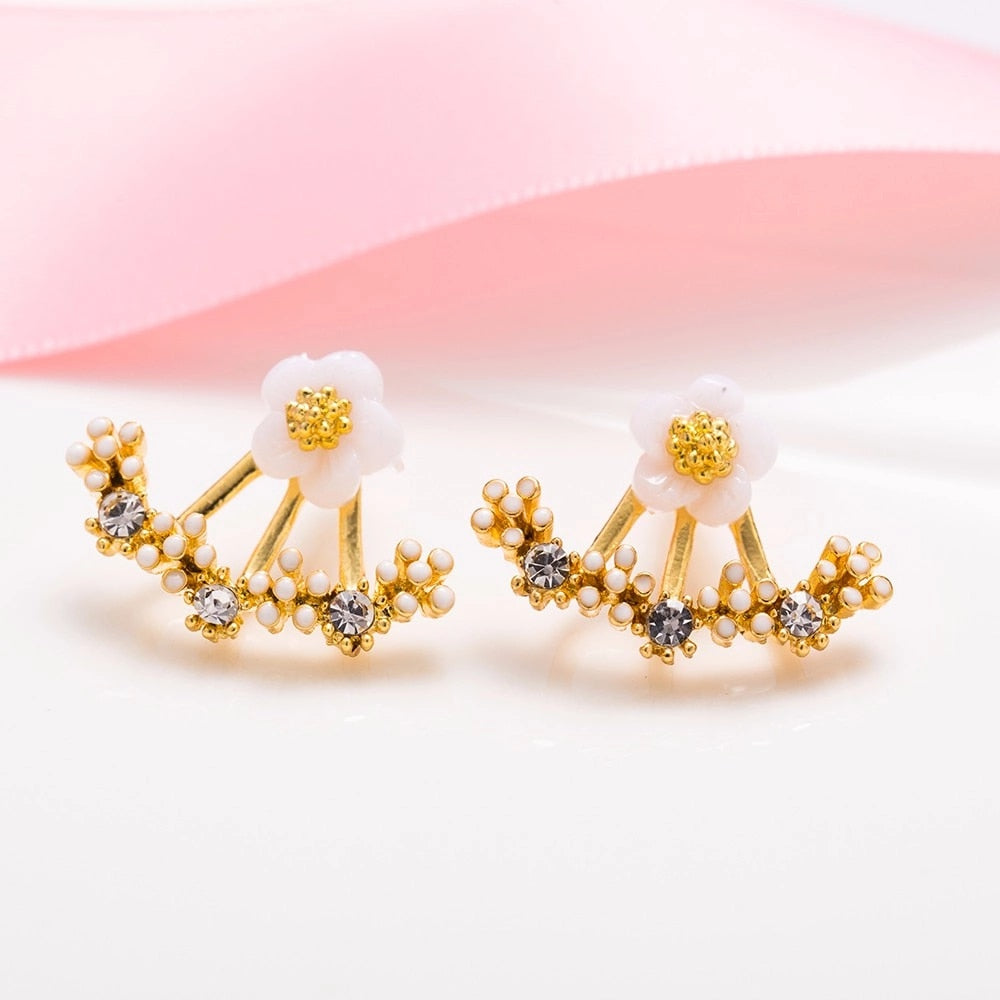 Cherry Blossoms Flower Stud Earrings