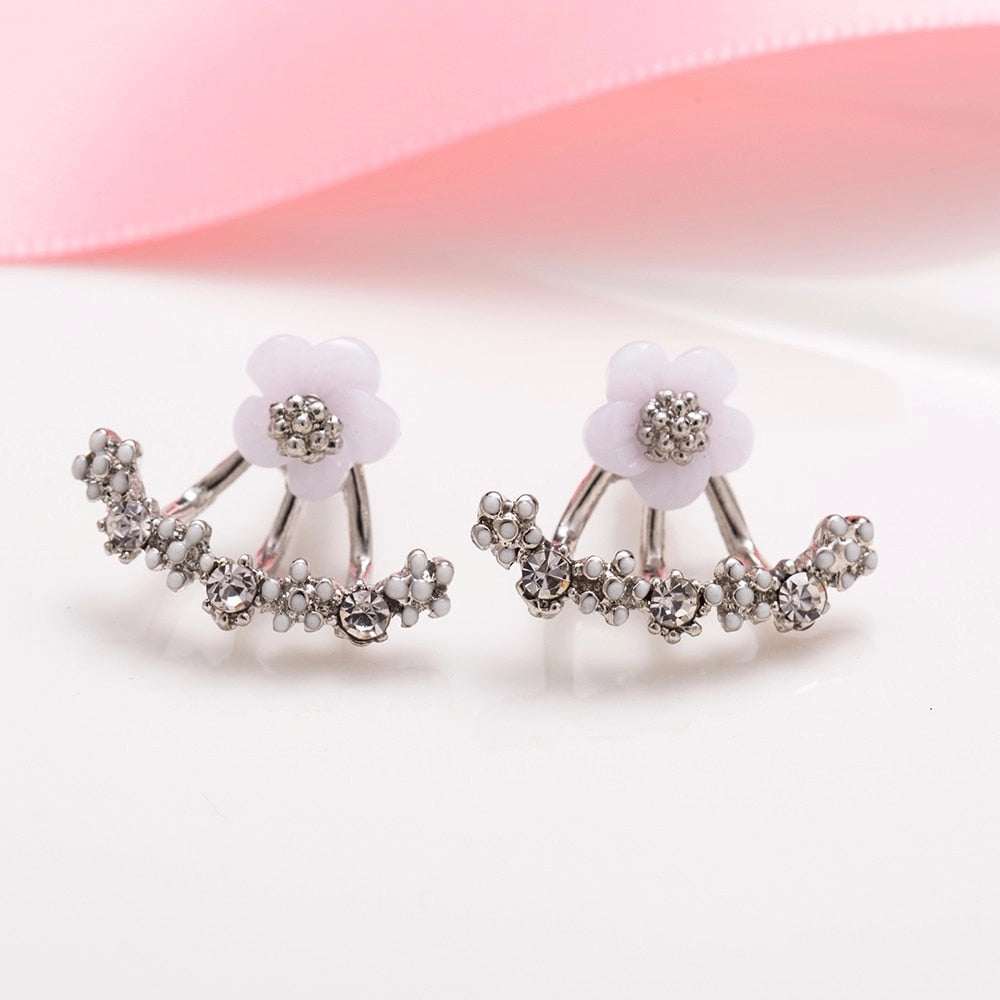 Cherry Blossoms Flower Stud Earrings