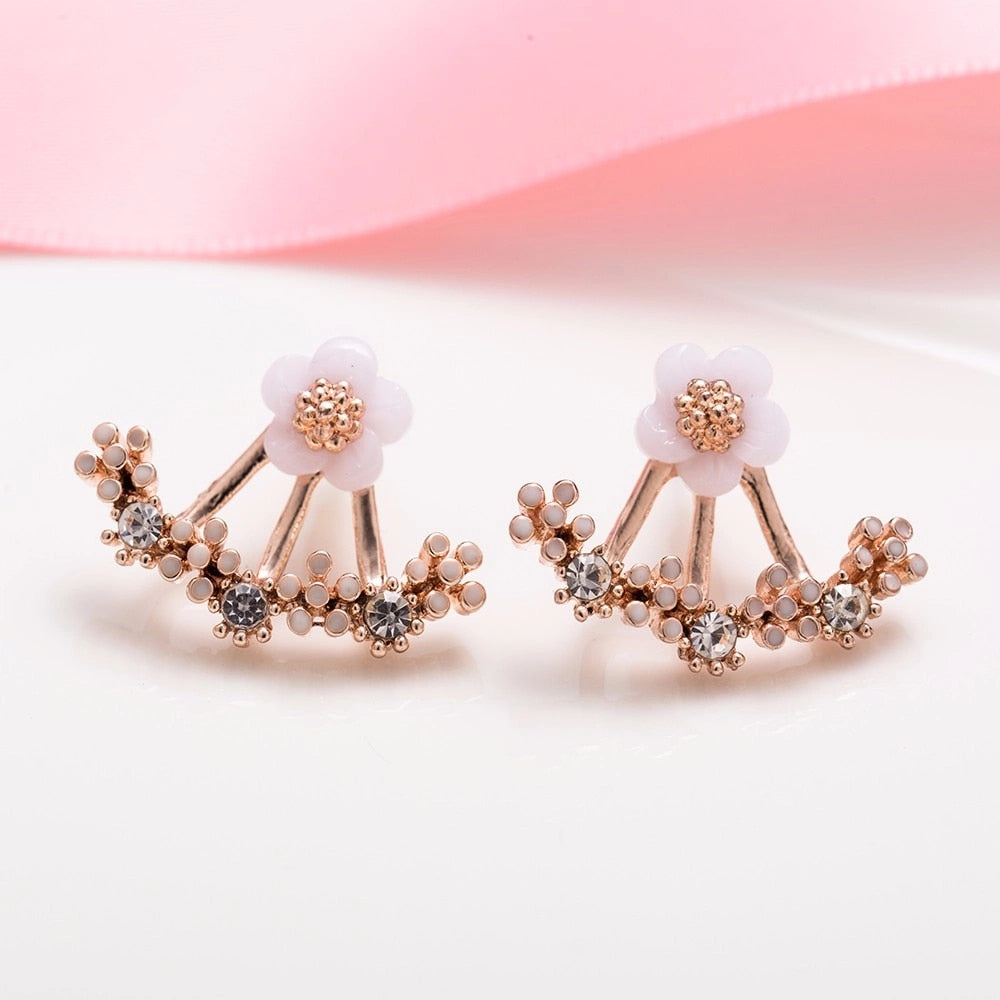 Cherry Blossoms Flower Stud Earrings