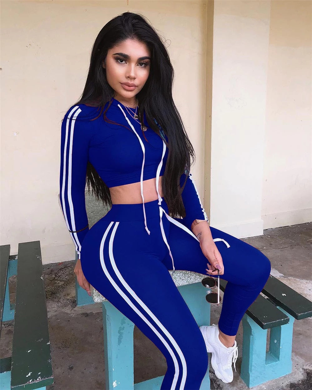 Casual 2 Piece Tracksuit Set