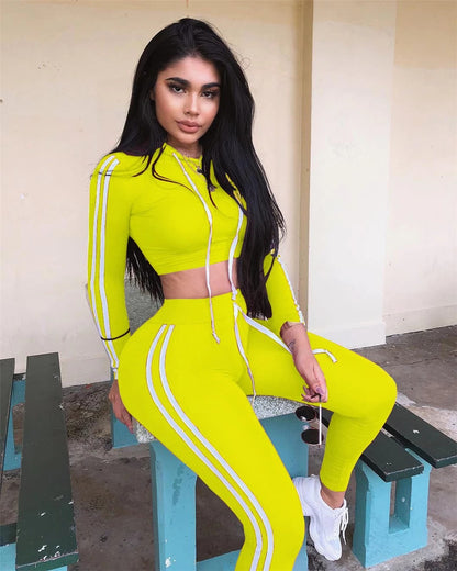 Casual 2 Piece Tracksuit Set