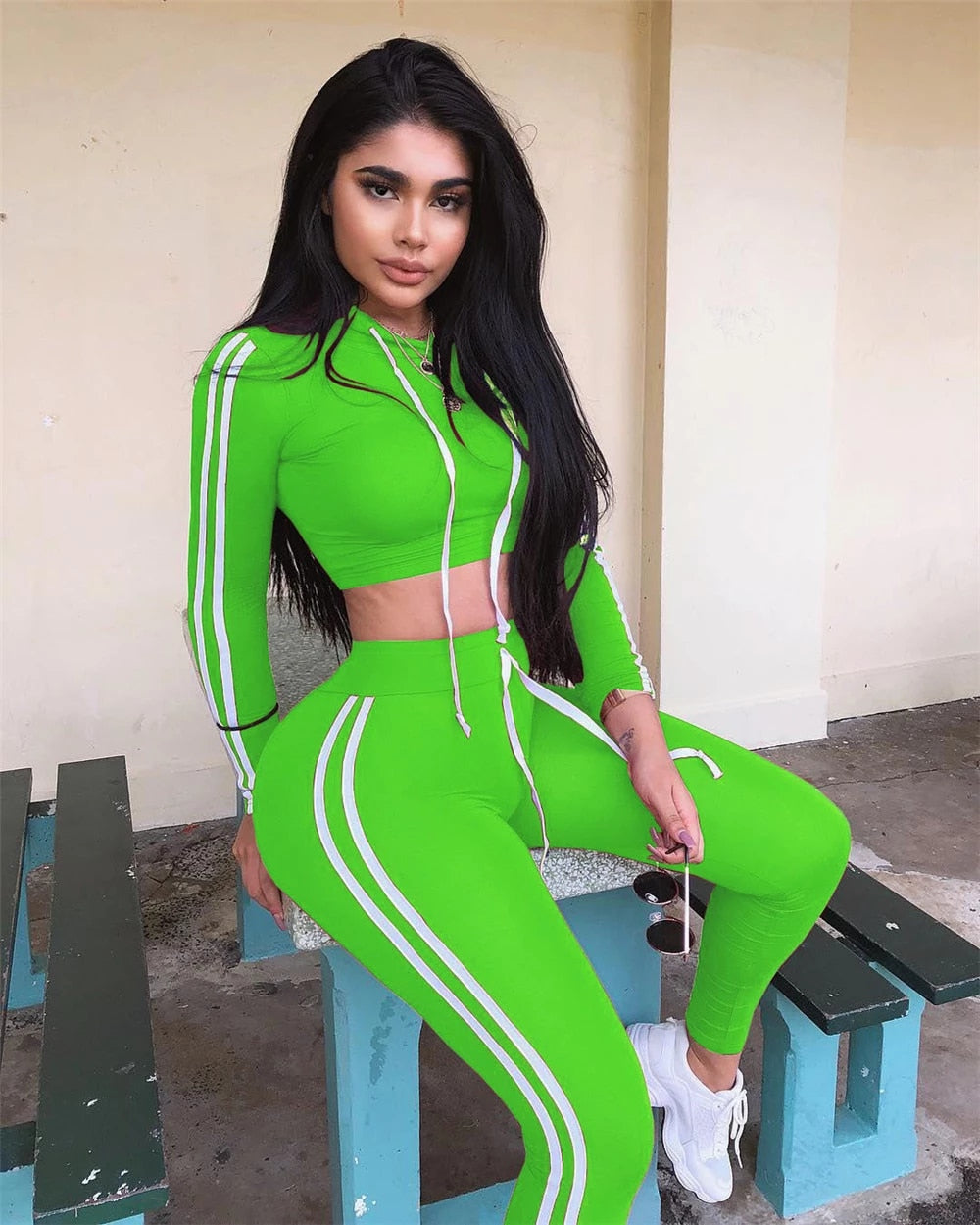 Casual 2 Piece Tracksuit Set