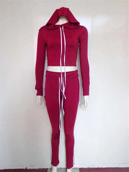 Casual 2 Piece Tracksuit Set