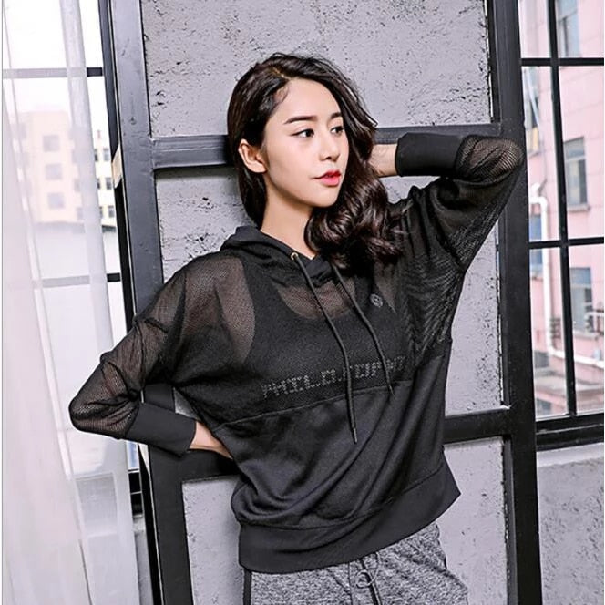 Hollow Mesh Sweatshirt