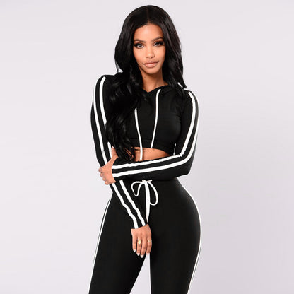 Striped Hoodies Sweatshirt